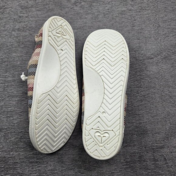 Roxy Bayshore Womens Sneakers Size 8.5 Brown Stripe Stretch Lace Slip On NWOB - Picture 5 of 6